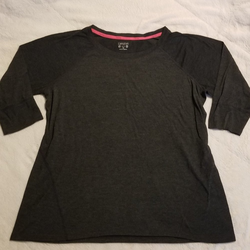Calvin Klein Plus Size Athleisure Athletic Top 2x